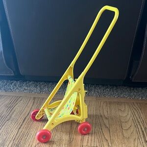 Yellow and Red Kids Toy Stroller